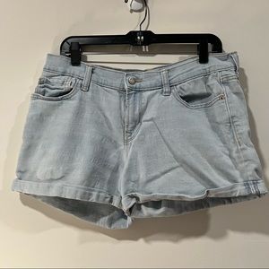Old Navy Light Blue Boyfriend Shorts